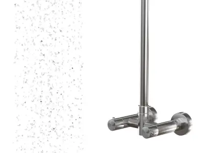 Wall Mounted Shower V4A 3D model