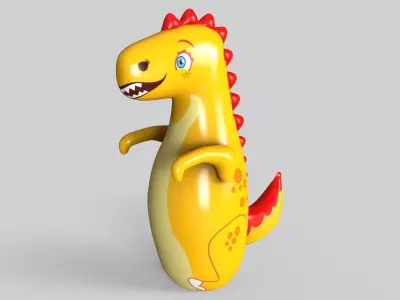 Inflatable Dinosaur Low-poly 3D model