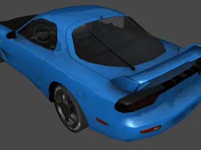 Mazda RX7 Free low-poly 3D model