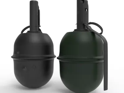 RGD-5 two grenades Low-poly 3D model