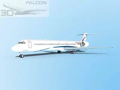 Falcon3D MD-80 Corporate 2 3D model