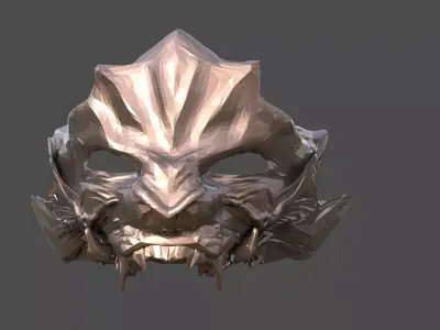 Sci fi Wolf Mask Top 3D model