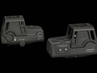 SIG Sauer ROMEO9T Red Dot Low-poly 3D model