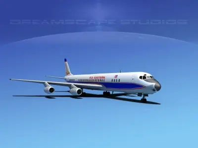 Douglas DC-8-63 Eastern Airlines 1 3D model