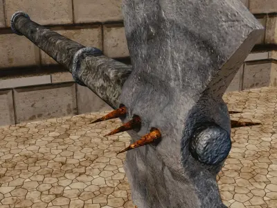 The Spike-Axe axe with spikes 3D model