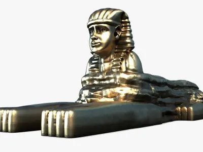 Abolhole egyptian sphinx statue Free 3D print model