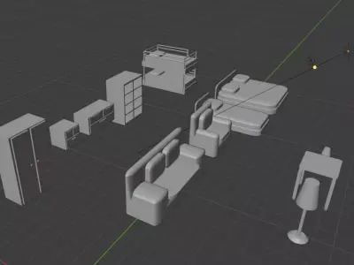 Asset pak furniture Free 3D model