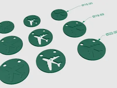 AIROPLANE PENDENT 3D print model