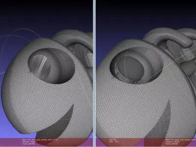  Fish Bone Wall Hanger - with Flat Eye Free 3D print model