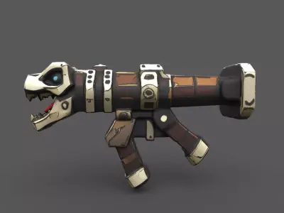 Prehistoric Howler Launcher- Stylized 3D Model Low-poly 3D model