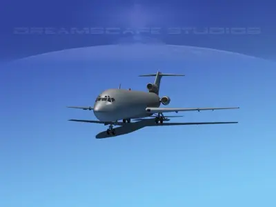 Boeing 727-200 Base Model 3D model
