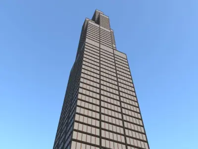 Architecture Building for Background Free 3D model