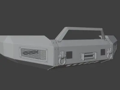 BUMPER DEFENDER B01 FO CHEVY SILVERADO 3D model