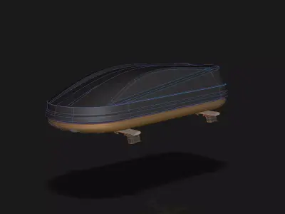 Roof Top Cargo Box Roof Box Cargo Box for Cars Trucks SUVs Vans 3D model