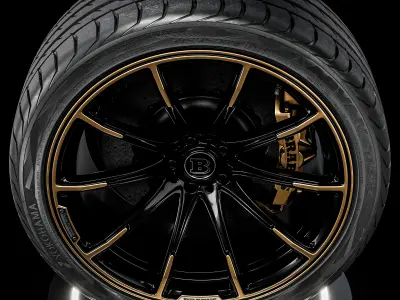 Yokohama Advan Sport V105 305 35 ZR23 111Y 3D model