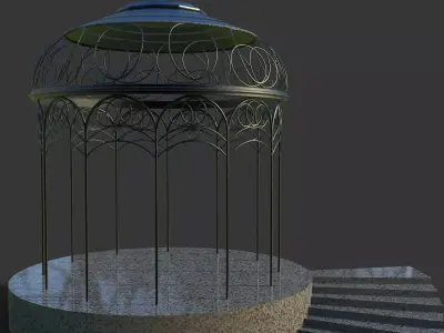 Hobbit Dome Low-poly 3D model