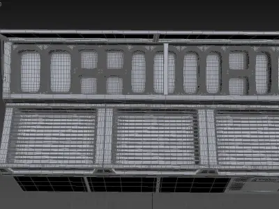 U-Line Pizza Prep Table Refrigerators Ucpt588-Ss61A 3D model