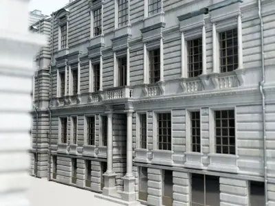 Old appartment building 1700s A 3D model