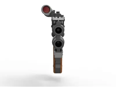 Snubble special Blaster pistol from Solo A Star Wars Story 3D model
