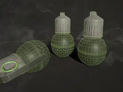 Grenade RGO and RGN Low-poly 3D model