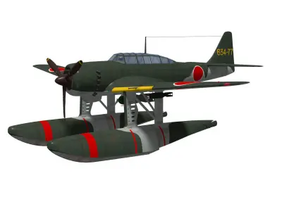 Aichi E16A zuiun  Type11 Paul 3D model