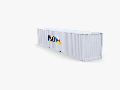 40ft Shipping Container PO v2 3D model