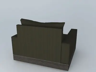 Side block sofa 3D model