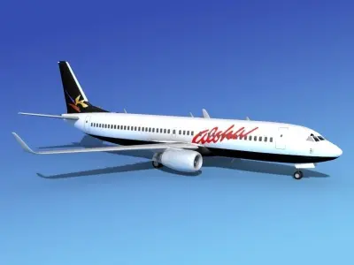 Boeing 737-800 Aloha Airlines 3D model