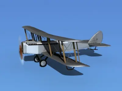 Airco DH-4 Air Mail Unmarked 3D model