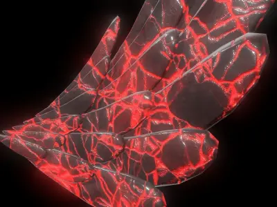 Lava Wing Low-poly 3D model