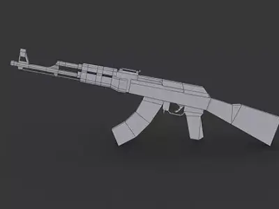 AK-47 1 ak - rifle 3D model