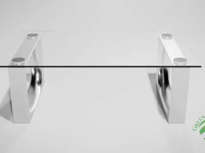 Modern Glass Table 02 Free 3D model