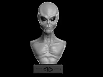 Alien Grey 3D print model purchase