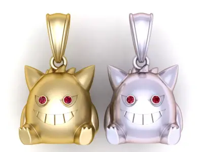  elegant rectangular pendant 3D print model