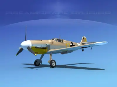 Messerschmitt BF-109 V04 3D model