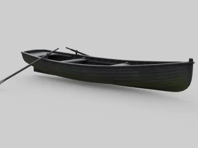 Rowboat 1A Low-poly 3D model