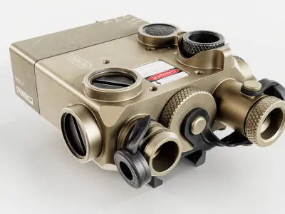 Steiner DBAL-I2 Green or Red visible and IR laser aiming device Low-poly 3D model