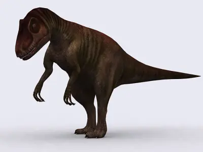 3DRT - Dinosaurs - Allosaurus Low-poly 3D model
