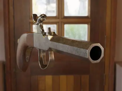 Single Derringer 3D model