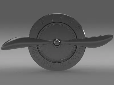 Spyker logo Free 3D model