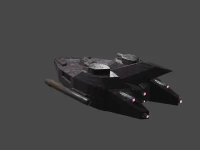 Hurricane Ship Low-poly 3D model Low-poly 3D model