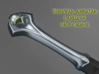 The Anduril Sword 3D model