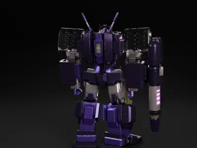 IDW Tarn with Alt Mode and Animation 3D model
