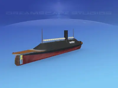 CSS Virginia Ironclad 3D model