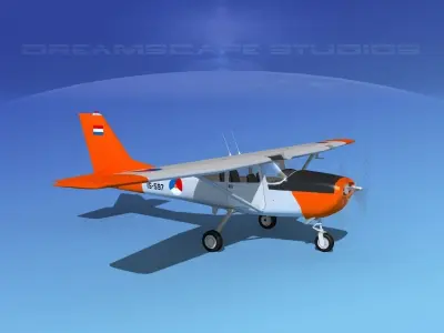 Cessna T-41 Mescalero Royal Netherlands 3D model
