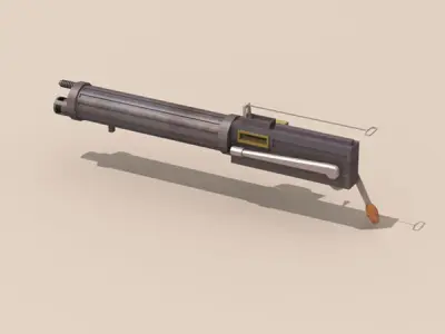 Vickers machine gun 3D model