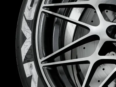 Nitto Invo 305 30 ZR19 Painted 3D model