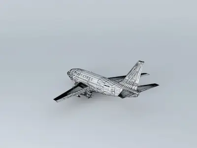 V2 Airlines Boeing 737 100 Free 3D model