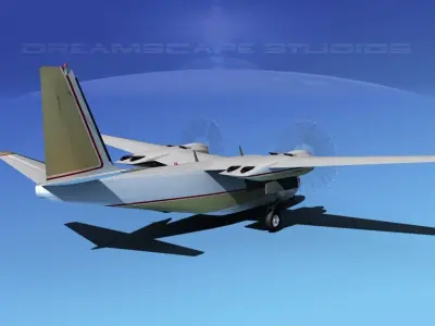 Rockwell Aero Commander 560 V15 3D model