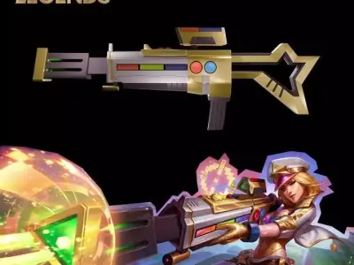 Rifle Caitlyn Arcade Prestige Low-poly 3D model